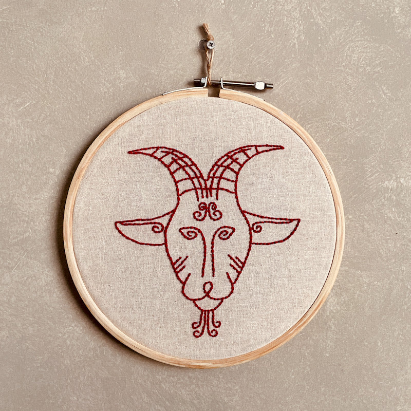 CAPRICORN DUO HOOP EMBROIDERY DIY KIT