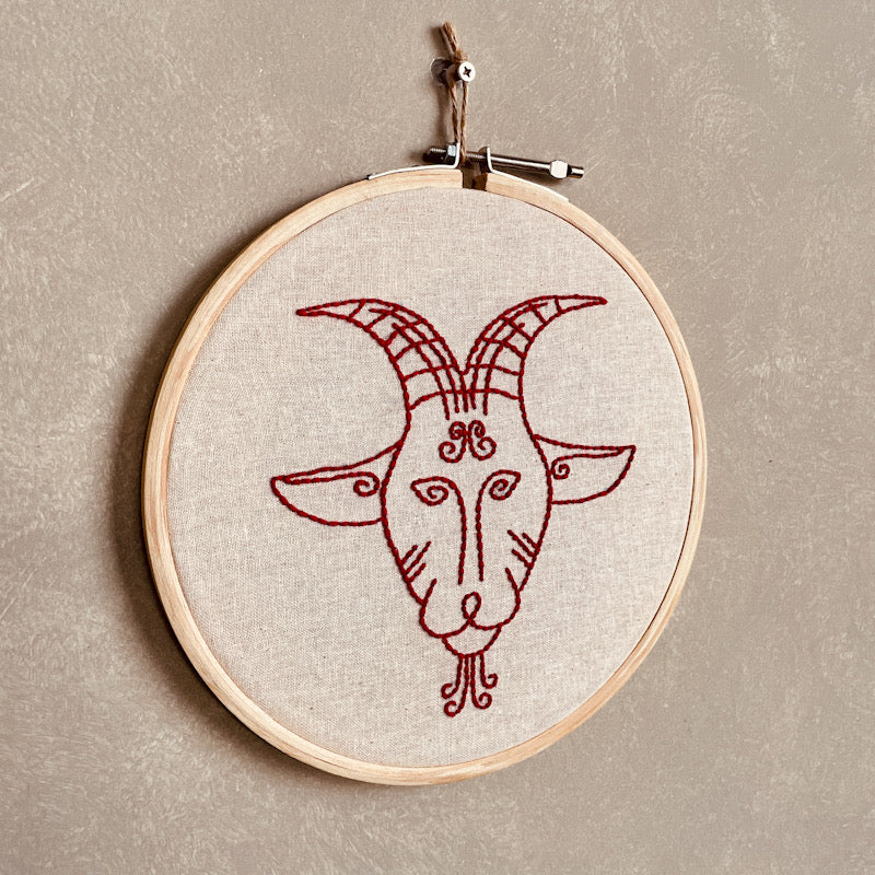 CAPRICORN DUO HOOP EMBROIDERY DIY KIT