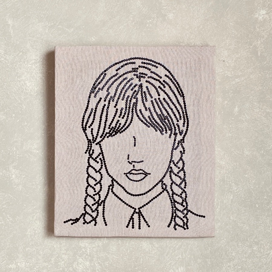 WEDNESDAY ADDAMS EMBELLISHMENT DIY ARTWORK KIT