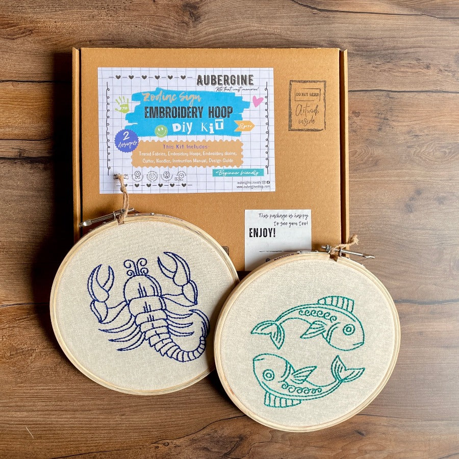 SCORPIO DUO HOOP EMBROIDERY DIY KIT