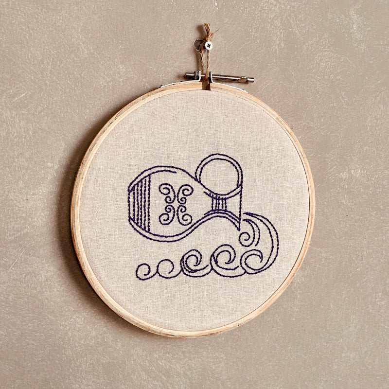 AQUARIUS DUO HOOP EMBROIDERY DIY KIT