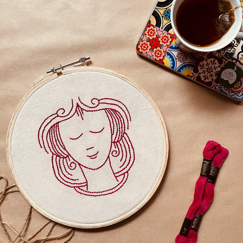 VIRGO DUO HOOP EMBROIDERY DIY KIT