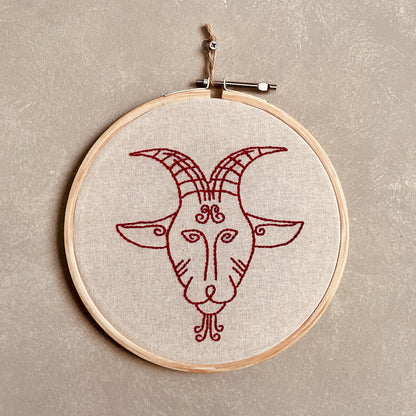 CAPRICORN DUO HOOP EMBROIDERY DIY KIT