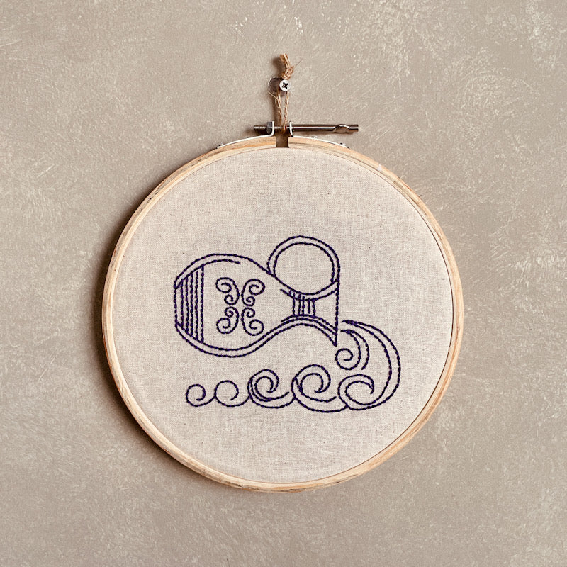 AQUARIUS DUO HOOP EMBROIDERY DIY KIT