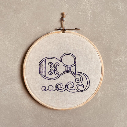 AQUARIUS DUO HOOP EMBROIDERY DIY KIT