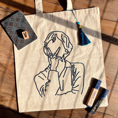V EMBELLISHMENT DIY TOTE KIT