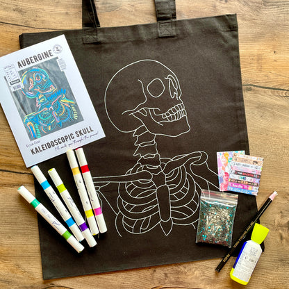 KALEIDOSCOPIC SKULL DIY TOTE KIT