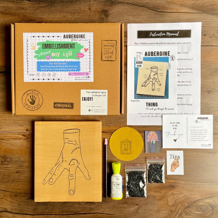 THING (WEDNESDAY) EMBELLISHMENT DIY ARTWORK KIT