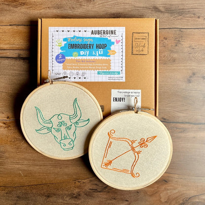 TAURAS DUO HOOP EMBROIDERY DIY KIT