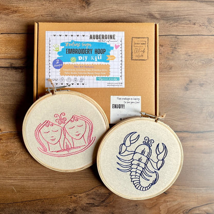 SCORPIO DUO HOOP EMBROIDERY DIY KIT