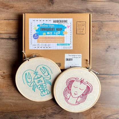 VIRGO DUO HOOP EMBROIDERY DIY KIT