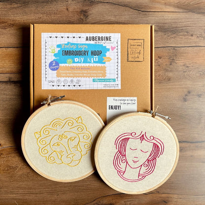 VIRGO DUO HOOP EMBROIDERY DIY KIT