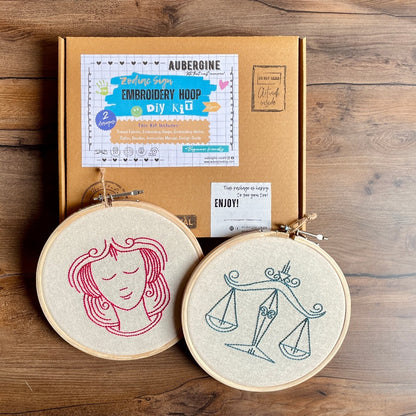 VIRGO DUO HOOP EMBROIDERY DIY KIT
