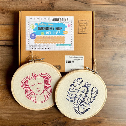 VIRGO DUO HOOP EMBROIDERY DIY KIT