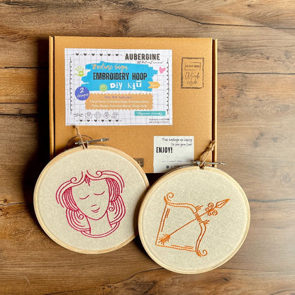 VIRGO DUO HOOP EMBROIDERY DIY KIT