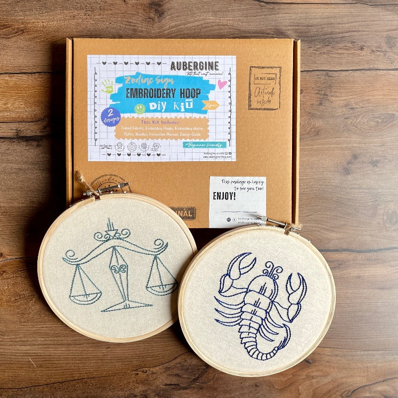 LIBRA DUO HOOP EMBROIDERY DIY KIT