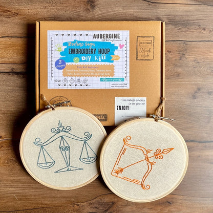 LIBRA DUO HOOP EMBROIDERY DIY KIT
