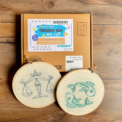 PISCES DUO HOOP EMBROIDERY DIY KIT