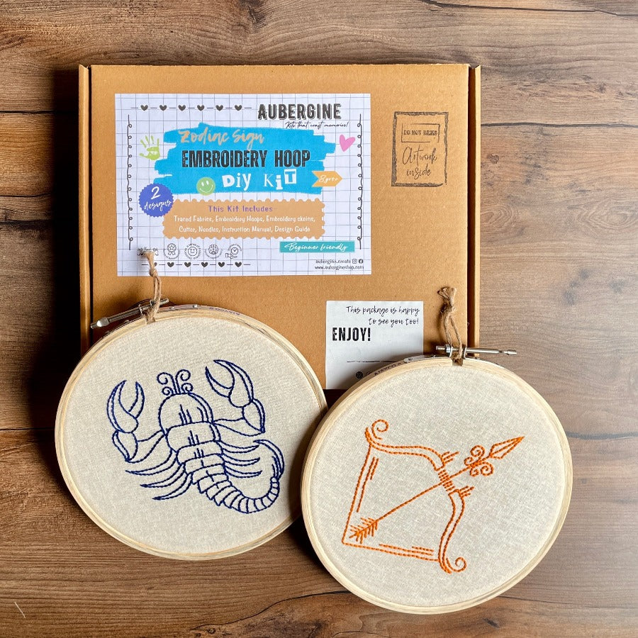 SCORPIO DUO HOOP EMBROIDERY DIY KIT