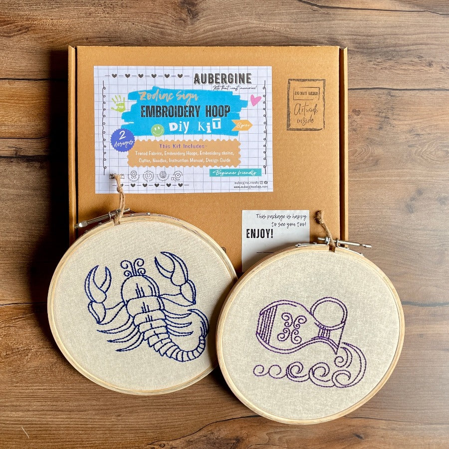 SCORPIO DUO HOOP EMBROIDERY DIY KIT